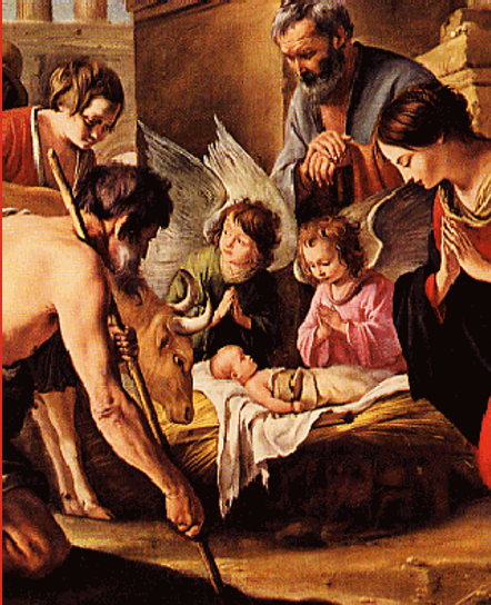Louis Le Nain, Adoration of the Shepherds, detail