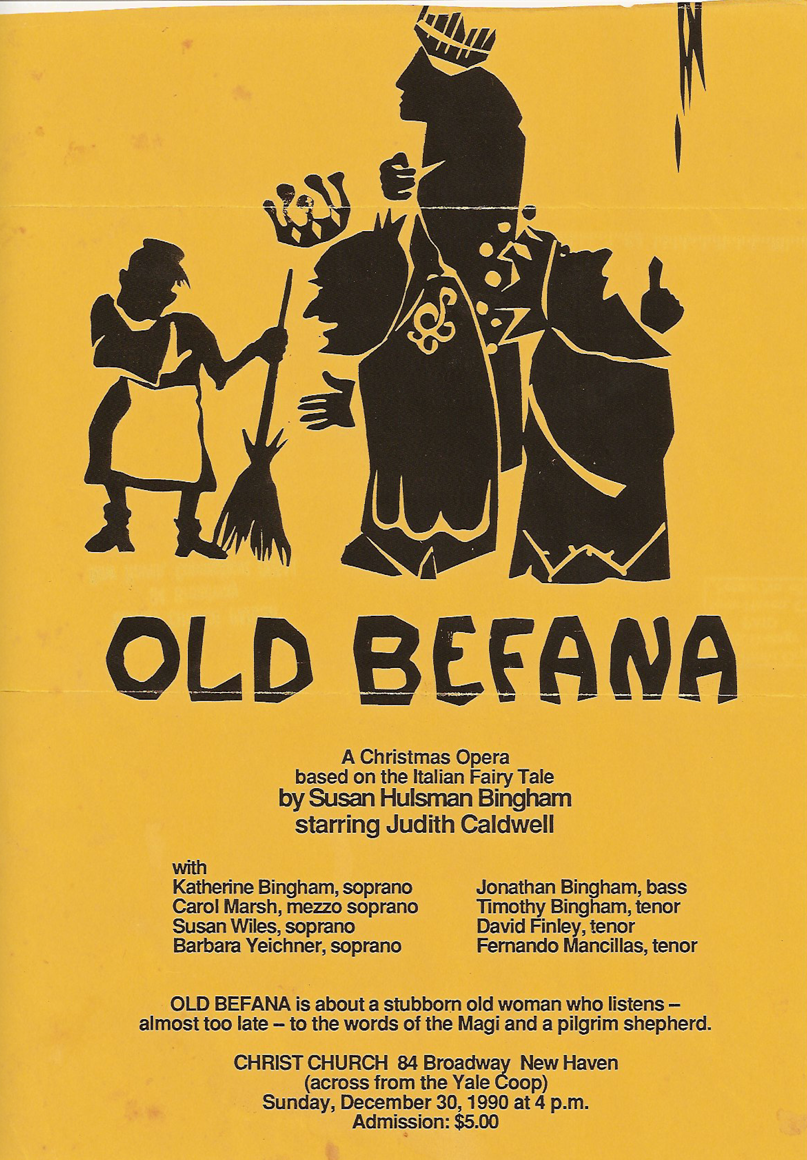 Old Befana opera poster