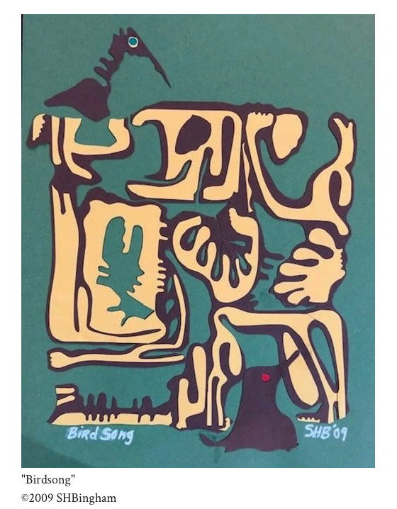 Birdsong – cut paper artwork by Susan Hulsman Bingham