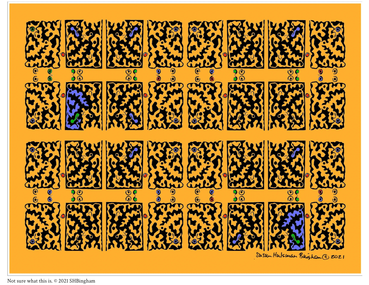 Not Sure What This Is – patterned tile grid by Susan Bingham
