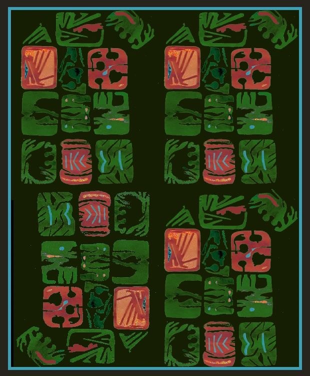 Quilt – cut paper and watercolor by Susan Bingham